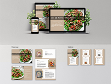 Image of UI UX Recipe Design MockUp for all devices